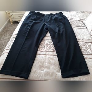 Black Men's Dress Pants - Classic Straight Fit 48 X 30